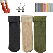 Janemore Sokken, Fleececozy - Ultrazachte fluwelen dunne thermische sokken, Fleece Cozy sokken, Winterkousen