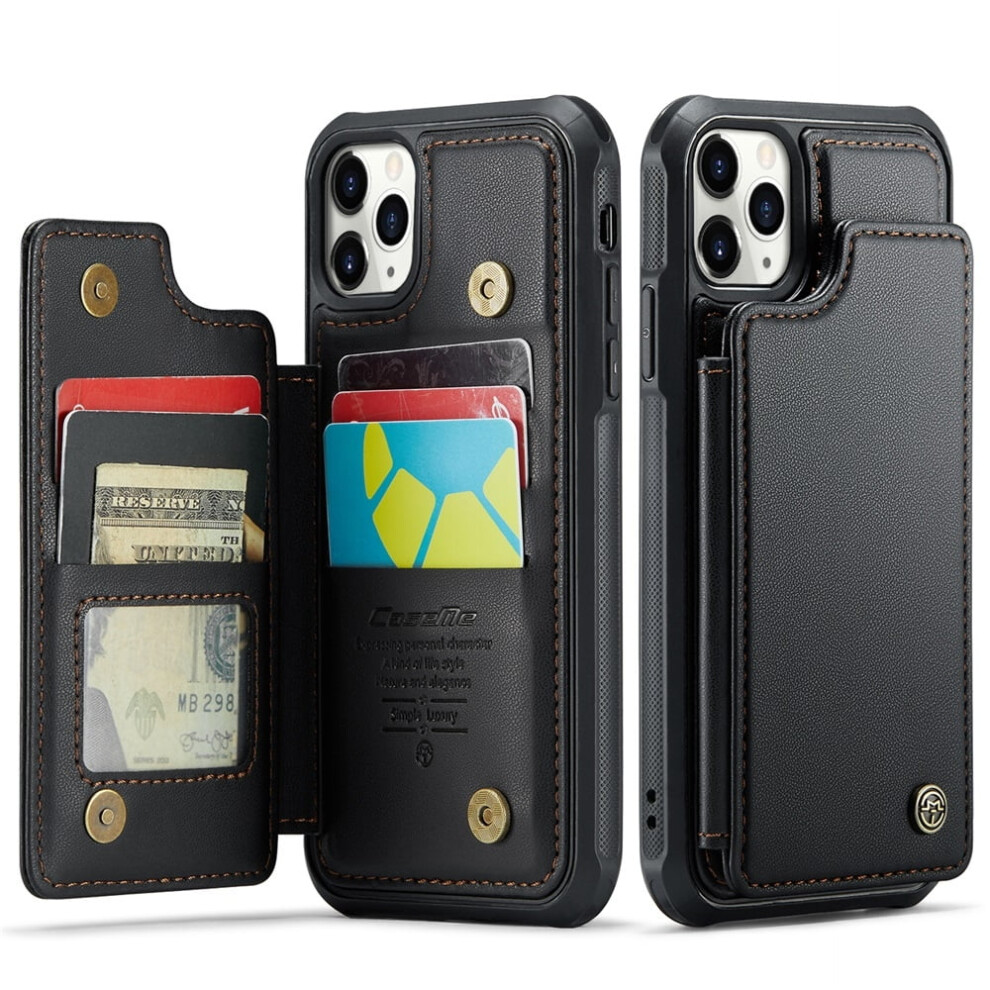 Caseme Leather Wallet Case For Iphone 11 Pro MaxâRfid Blocking, Magnetic Clasp, Kickstand, Shockproof 9340959407248