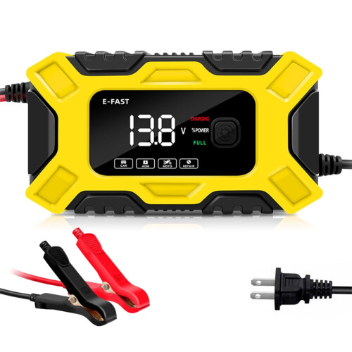 12V24V Έξυπνος Αυτόματος Φορτιστής Μπαταρίας Αυτοκινήτου με Εκκινητή Pulse Repair6A Agm/Gel