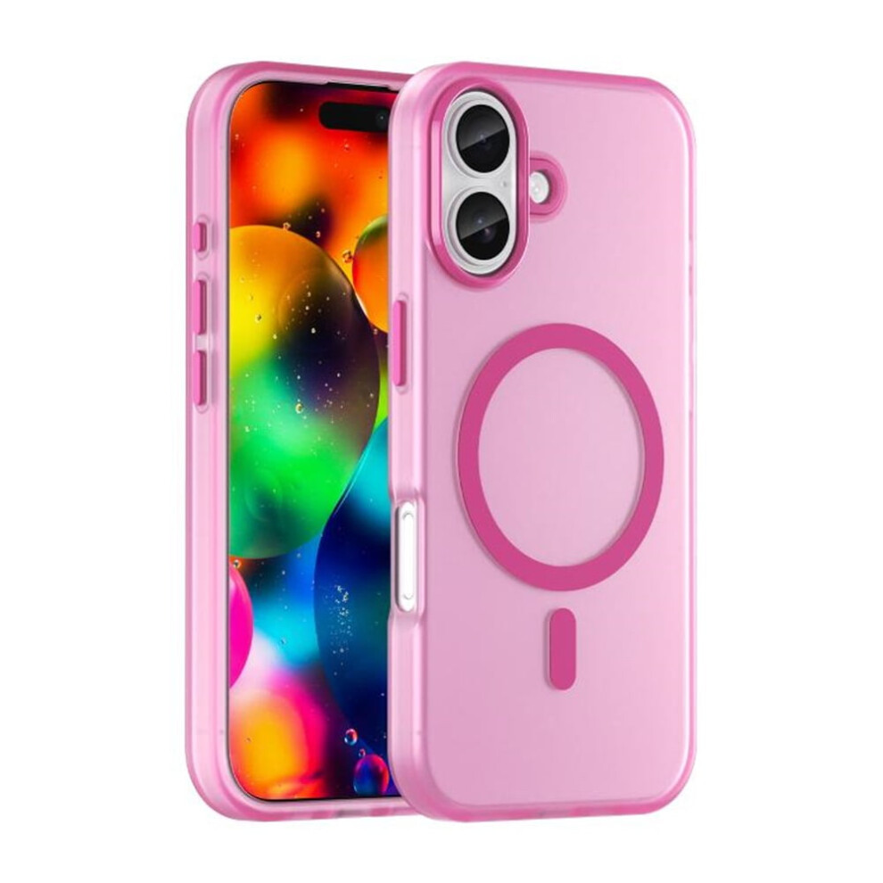 Slim Frosted Translucent Shockproof Iphone 17 Case With Magsafe, Anti-Fingerprint, Pink 9340959409839