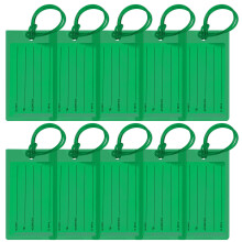 Pacáiste 10 Clibeanna Bagáiste Mála Taistil PVC & Lipéid Aitheantais Bagáiste Bunriachtanais Taistil ó Sodsay