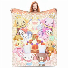 Plaid en flanelle Sugarbunnies, couverture pour canapé, couette fine, ultra chaude et moelleuse