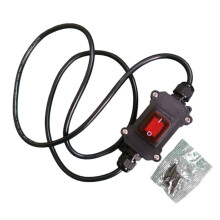 Interrupteur en ligne 12 V IP67 à 4 broches et câble robuste de calibre 14 AWG