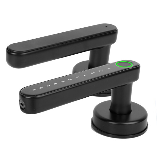 Touchscreen Fingerprint Smart Door Lock Keyless Entry Bluetooth App Control Zinc Alloy Build Multi Method Unlock Fast Recognition Technology Low 2