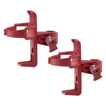 Bicycle Drink Holder Red Plastic 2 Pcs