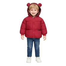 Toddler Baby Boys Girls Winter Fleece Jacket Unisex Little Kids Warm Hooded Outwear Coat 1-6T