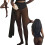 Νέα ζώνη συμπίεσης & επιλογή μίας ραφής, Plus-Size The Original Magic Fleece Lined Leggings, ημιδιαφανές, 1