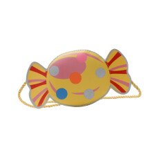 Mini žltá taška v tvare cukríkov pre dievčatá, módna crossbody kabelka, ležérna kabelka cez rameno, taška na nakupovanie a cestovanie