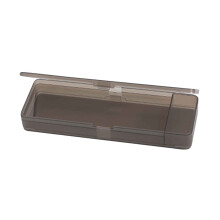 Grande trousse transparente empilable pour stylos, crayons, pinceaux et outils de dessin – Compatible avec les fournitures de bureau