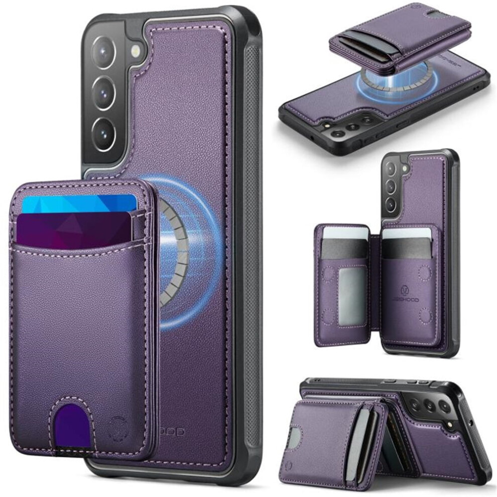 Jeehood Samsung Galaxy S21 Fe 5G Case Pu Leather Purple 9122141665823