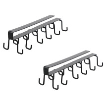 Clearance Kitchen Hooks Under $6 – 2PC Shelf Cup & Utensil Holder Rack, Compatible with Standard Cabinets