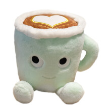 Cartoon Coffee Cup Pillow for Kids Home Decor Beds Sofas for Living Room Bedroom Office Nursery Skin-friendly