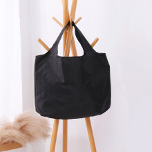 Reusable Foldable Shopping Bags with Handles, Washable Oxford Cloth, Large Capacity for Groceries, Fruits & Veggies – Black, Compatible with Market