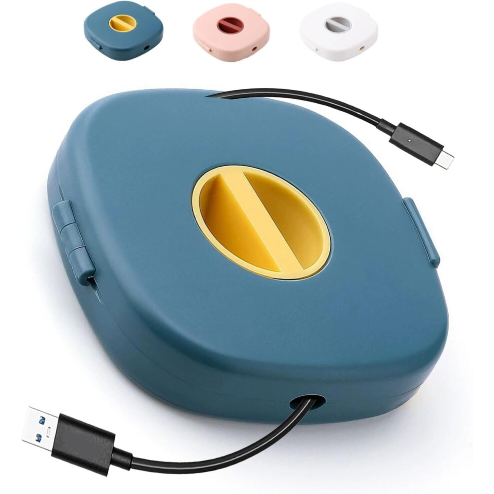 2-In-1 Cable Winder & Phone Stand Â Durable Organizer For Charging Cables, Earphones, Usb Wires; Rotating Stand Compatible With All Devices 9327961750562