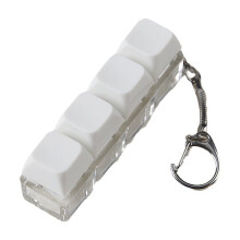 1PC Mechanical Keyboard Switches Tester Keychain Toy Stress Relief Tool With LED light 2-Key 3-Key 4-Key