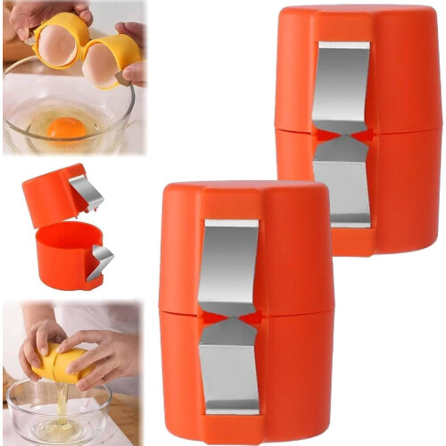 Egg Shell Opener Set 3 Pieces for Raw and Hard-Boiled Eggs