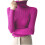 Women's Ribbed Turtleneck Sweater Long Sleeve Knitted Solid Basic Great Stretchy Slim Fit Tops 1