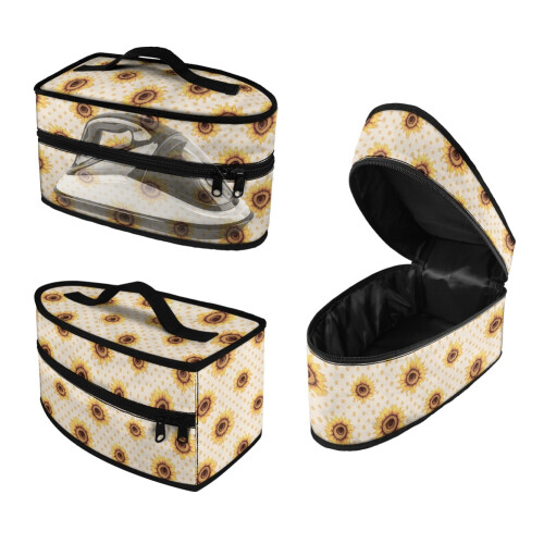 Sunflower Spotted Pattern Dustproof Iron Organizer Travel Iron Organizer, Bag Only