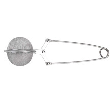 Stainless Steel Loose Leaf Tea Infuser Fine Mesh Snap Strainer with Ergonomic Handle for Easy Brewing