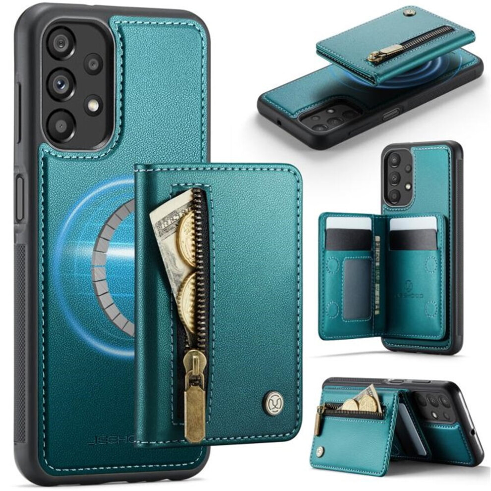Magsafe 2-In-1 Wallet Case For Samsung Galaxy A23 4G/5G: Pu Leather, Rfid Blocking, Ring Holder, Kickstand, Wrist Strap 9327961751743