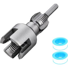 Retrospecti Integrated Internal & External Pipe Threading Tool, 1/2'' and 3/4'' Water Pipe Internal and External Integrated Threader (1/2"+ 3/4)