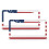 USA Flag License Plate Frames Red White Blue Aluminum 2-Pack 1