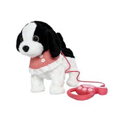Ai Realistic Robot Puppy, Robotic Dog Realistic Pet, Walking, Touch Control, Barking, Tail Wagging, Interactive Plush Toys for Toddler Kid Boys Girls