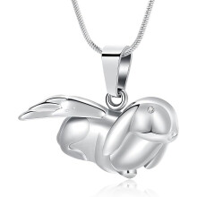 Cremation Jewelry Bunny Rabbit Urn Necklace for Ashes for Women Men Keepsake Memorial Ashes Urn Locket Ashes Keepsake Necklace for Loved One