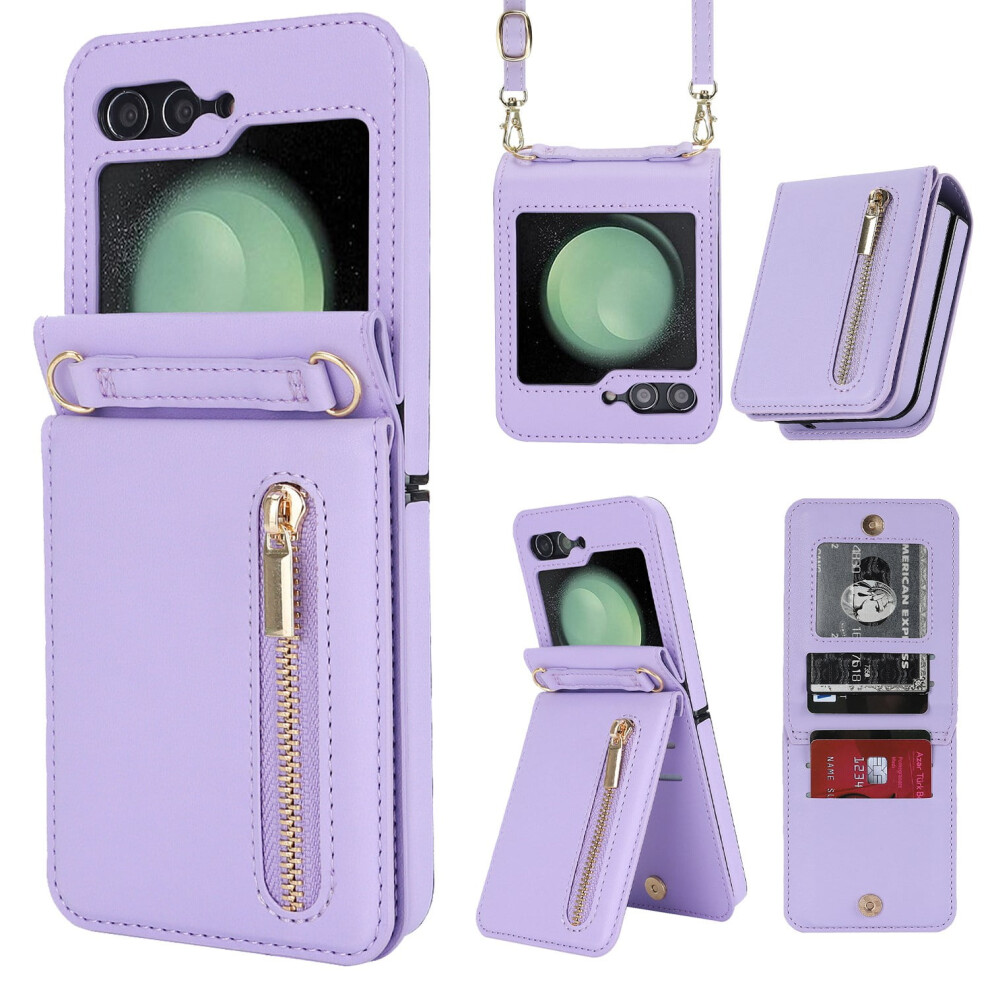Leather Wallet Phone Case For Samsung Galaxy Z Flip 3 To 7 9101399808169