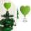 Heart-Shaped Tree Topper Glitter Spiral Base 1 Pack 1
