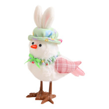 Handmade Easter Standing Bird Ornaments, Cute Fabric Birds Statue for Home Tabletop, Indoor Easter Decor Gift for Kids – Compatible with Easter