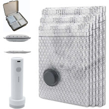 Preferablen X7 Cordless Travel Vacuum Bag Set w/ Rechargeable Pump – Compatible with Luggage & Suitcase Compression, Space Saver