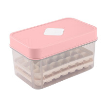 Ice Making Box with Lid, 58-Cell Refrigerator Storage Box, Food Grade Ice Maker, Home Freezer Essential, Quick Demolding Design