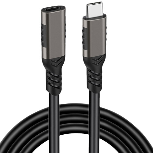 Cable de extensión USB C 3.2 Gen2 de 100 W, cable de vídeo tipo C macho a hembra