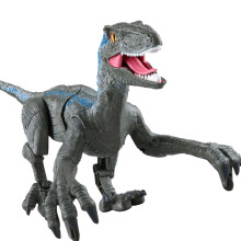 Walking Dinosaur Robot with Lights and Sounds, Battle Action Figures with Savage Strike Mechanism, Remote Controlled Velociraptor with Articulated