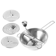 Râșniță alimentară multifuncțională din oțel inoxidabil, gadget manual cu mânere antiderapante, suprafață ușor de curățat pentru