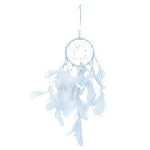 Boho Feather Dream Catcher, Healing Crystal Stone Decor For Sweet Dreams, Handmade Dreamlike Wall Art (Style: Serenity)