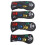 4Pcs Skull PU Golf Head Covers One Size Black 16