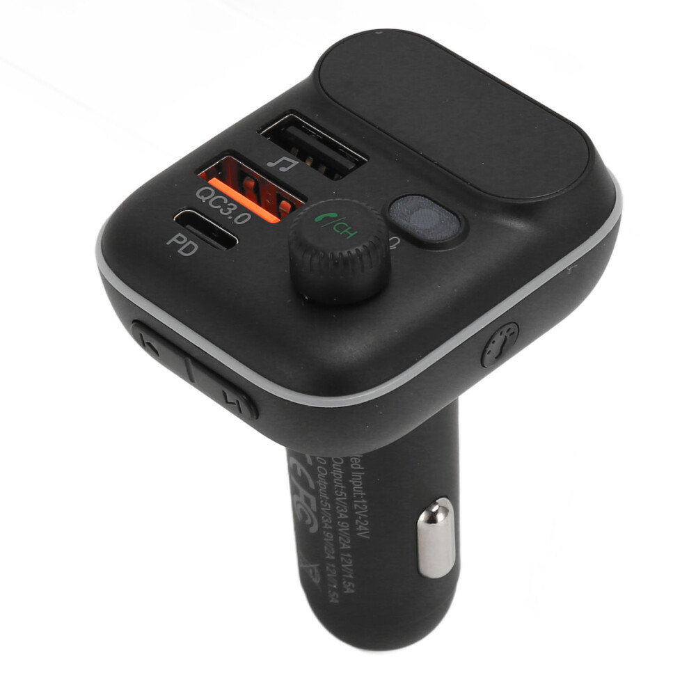 Car Bluetooth Fm Transmitter 5.0 Usb Charger, Hands-Free Radio 7901387363937