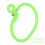 Double Loops Design Durable Cattle Nose Ring Plastic Traction Ring for Livestock Control with Smooth Edge Protection 8