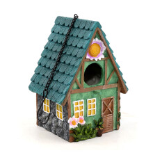 Garden Wildlife Shelter, Decorative Outdoor Birdhouses, Resin Waterproof Bird Nests, Easy Clean Bird Home, Handcrafted Birdhouse (15.51321.4cm /