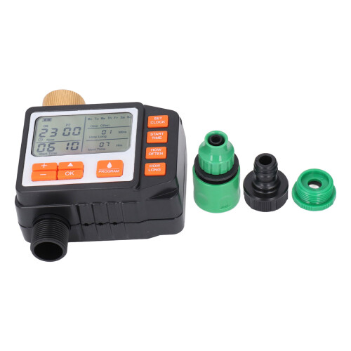Sprinkler Timer Featuring Manual ON Off And Rain Delay, Programmable Water Timer With Adjustable Frequency And Leakproof Construction, Ideal For 1
