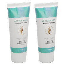 Crema Correttiva per Capelli Lisci con Proteine 60ml x 2 Nutriente e Ripara i Riccioli