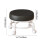 Low Rolling Stool Ergonomic Faux Leather 360 Swivel 5