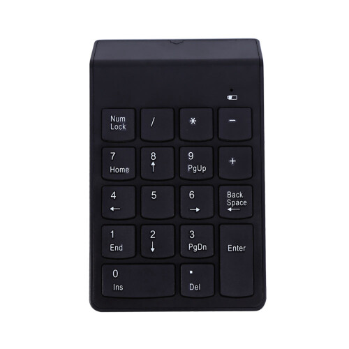 Touch Comfortable Numeric Keypad Multi Compatibility Wireless Number Pads2.4GHz Portable Numeric Keyboard Mute Auto Sleep Mode for Spreadsheets 1