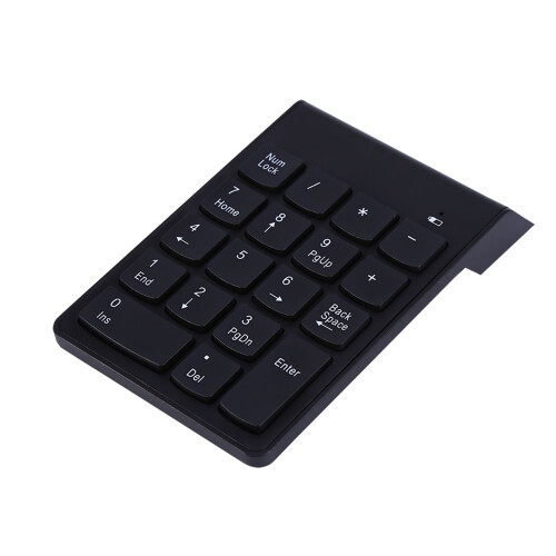 Touch Comfortable Numeric Keypad Multi Compatibility Wireless Number Pads2.4GHz Portable Numeric Keyboard Mute Auto Sleep Mode for Spreadsheets 2