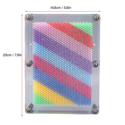 3D Pin Art Board Toy 442g Clear Frame 20x14.8cm 1
