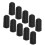 10Pcs Nylon Elastic Thread Black 10.6x5.2cm DIY 14