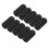 10Pcs Nylon Elastic Thread Black 10.6x5.2cm DIY 15