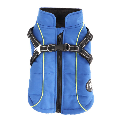 Dog Harness Coat Waterproof Reflective Warm Jacket for Winter Autumn M 2